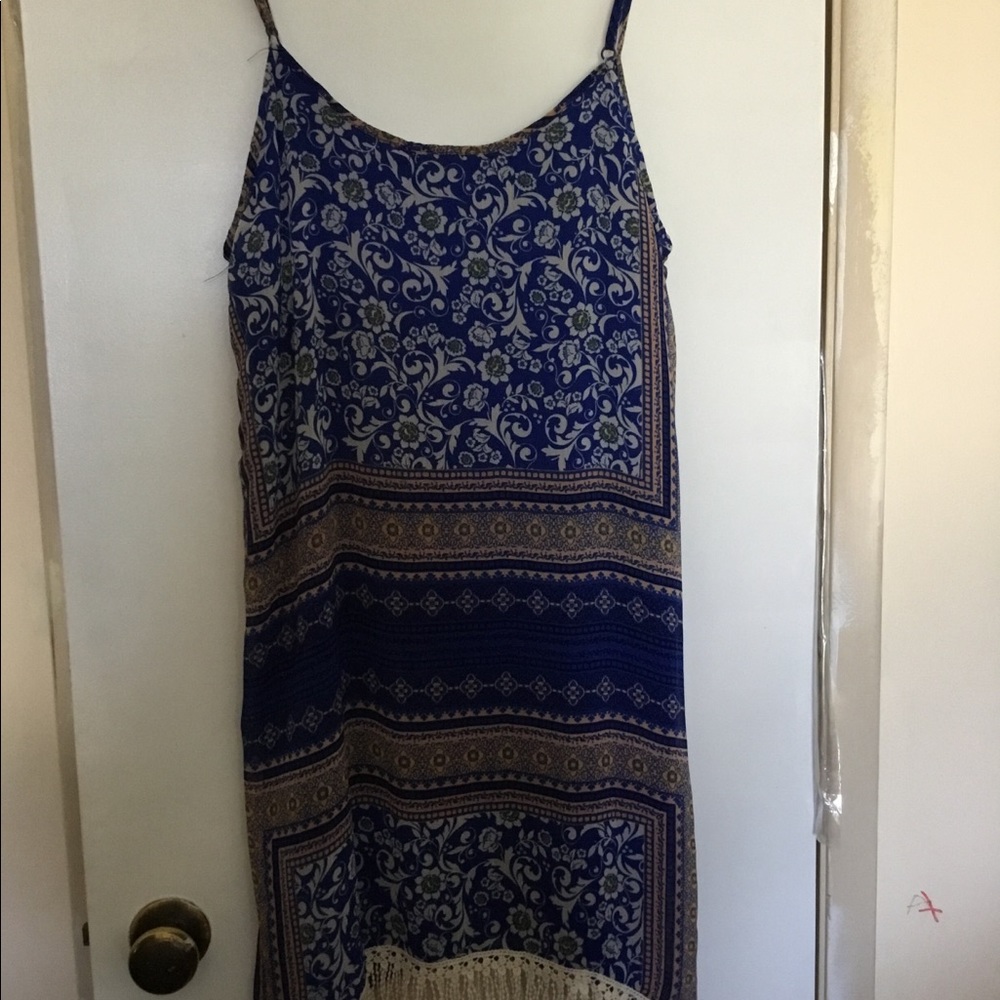 Short, frilled dress.  Very cute.